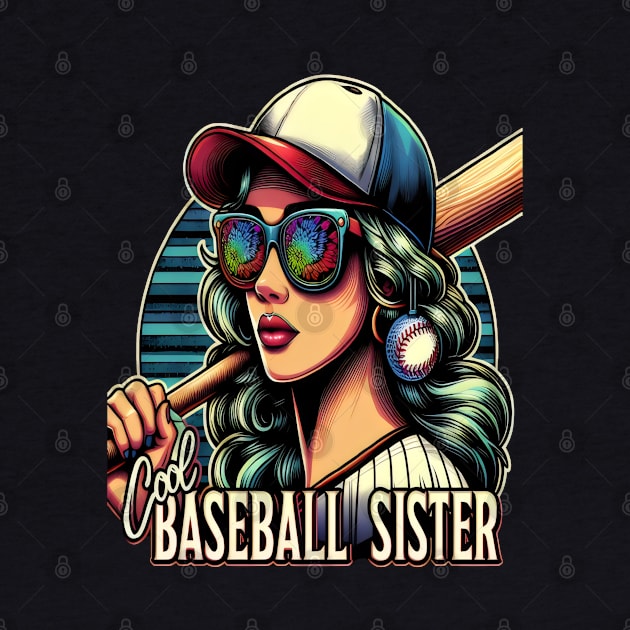 Shades of Strength Cool Baseball Sister by coollooks